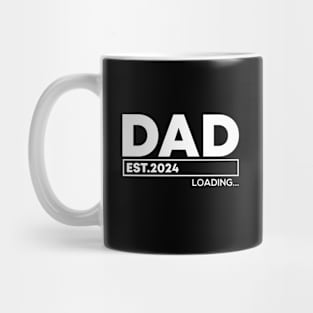 Dad Est. 2024 Expect Baby 2024 Father 2024 loading Mug